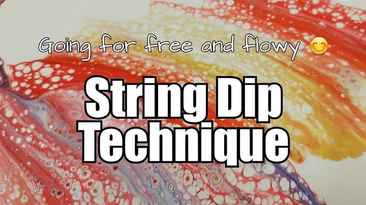 383 - String Dip Technique / Acrylic Pouring / Fre...