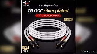 Yy Hiend 7n Occ Silver Plated 2rca  Cable 12 Strands  Cable Hifi 2rca To 2rca Cable