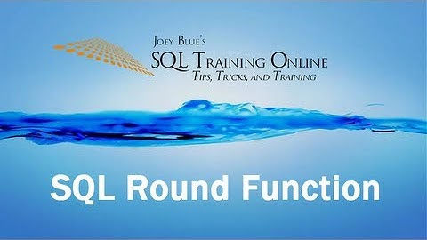 SQL Round Function - SQL Training Online - Quick Tips Ep25