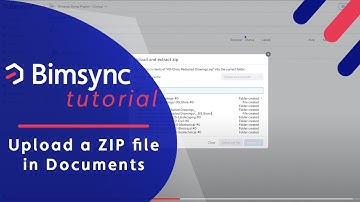 Bimsync tutorials - Upload a ZIP file in Documents
