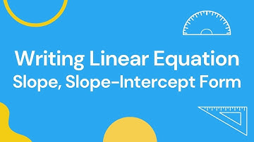 Writing Linear Equation Given Two Points In Slope Intercept Form