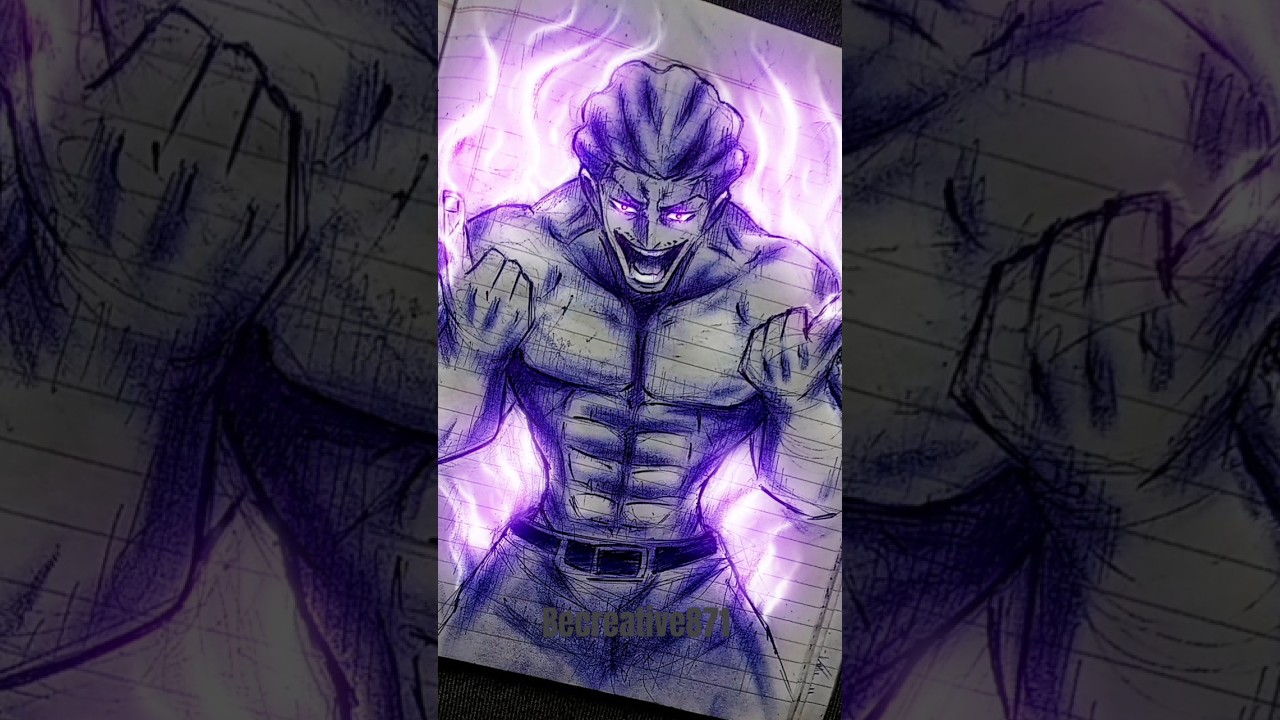 Drawing Hakari Dancing in his Domain|Glow art|