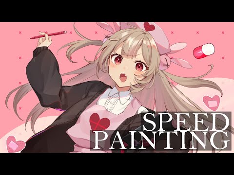 とももん/手描きイラスト2点 イラストメイキング】 名取さな ちゃん 【Speed Painting