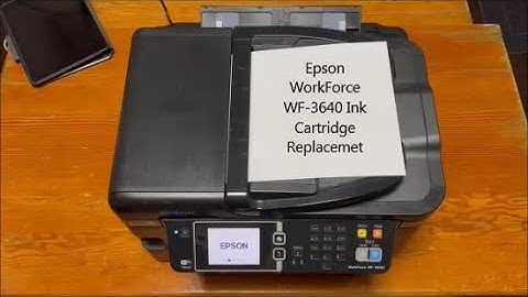 Epson WorkForce WF 3640 Ink Cartridge Replacement
