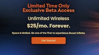 Breaking News! Dish Wireless Boost Infinite: $25 For Life! Sign Up Now!