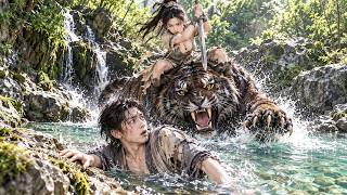 Young Man Was Bathing by the River，Beast Tigers Attacked him—A Beautiful Woman Saved His Life!