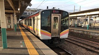 【E129系】信越線快速長岡行　新津駅発車