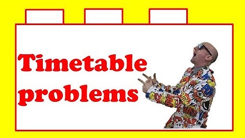 Timetable Problems - Maths - Kapow wow