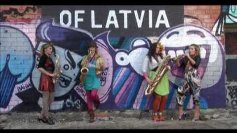 The Green Land saxophone quartet (Latvia) BILLIE JEAN official music video