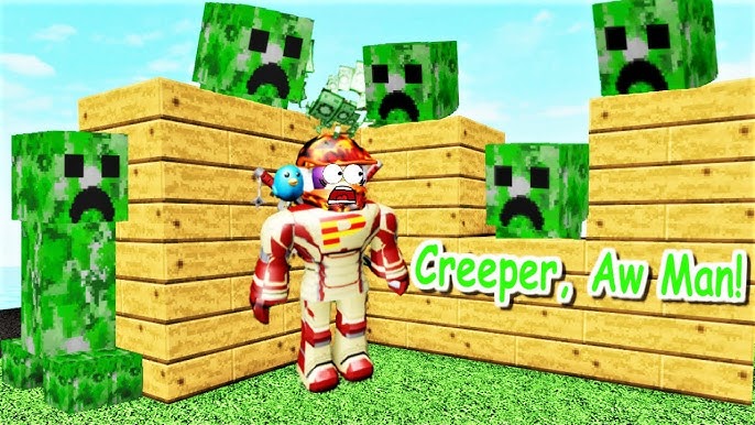 Creeper Aw Man Roblox Creeper Chaos Youtube - build to survive creeper aw man roblox by pghlfilms