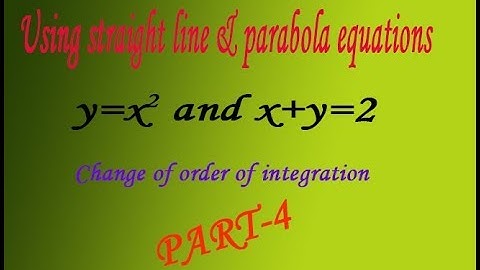 VTU Engineering Maths 1 Changing the order of integration QP example(PART-4)
