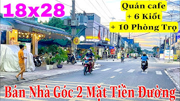 Bán Nhà Góc 2 Mặt Tiền Đường Buôn Bán Có Quán cafe Ngay đầu góc kết hợp 6 kiốt và 10 phòng trọ_18x28