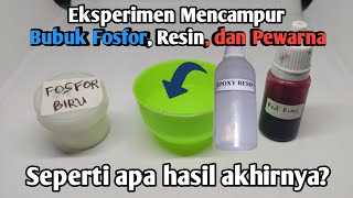 Mixing Epoxy Resin Phosphor Powder And Dye  What The Results Look Like