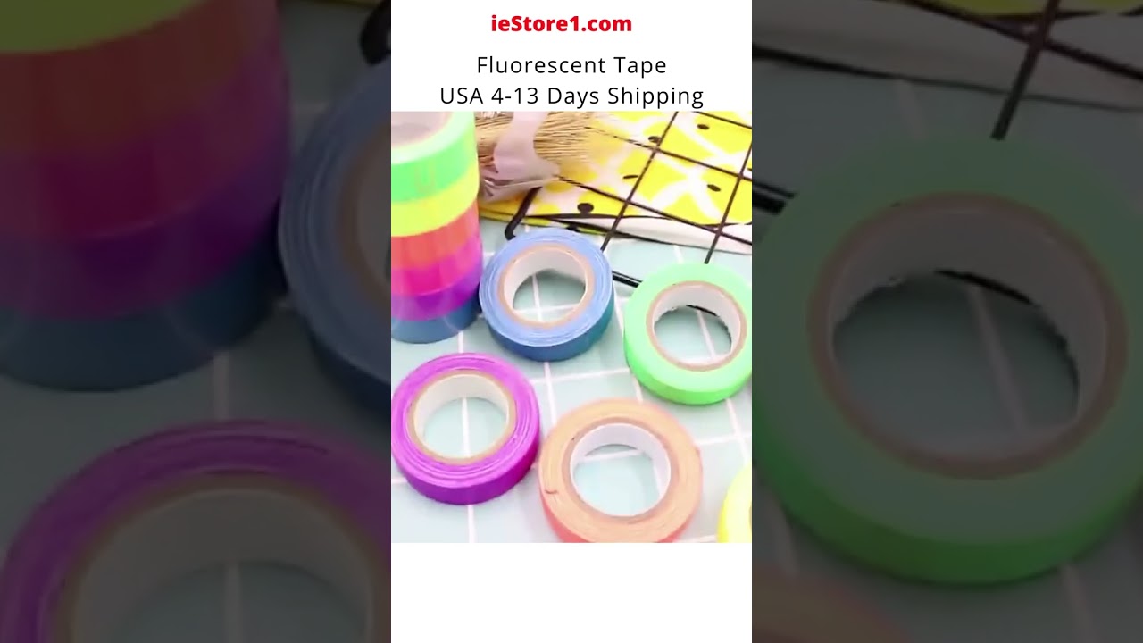 Uv Glow Tape Neon Party Stickters Glow In The Dark Black Light Reactive Fluorescent Birthday Luminou
