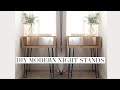 DIY Modern Night Stands w/ Hairpin Legs | Project Vlog