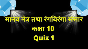 Class 10th विज्ञान ( SCIENCE ) मानव नेत्र तथा रंगबिरंगा संसार Objective Question 2022SCIENCESCIENC