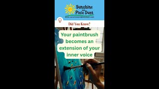 Todays brushstroke of art knowledge from Sunshine and Pixie Dust! #shorts