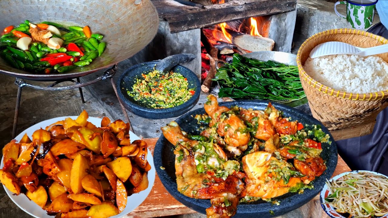 PEDAS GURIH BIKIN NAGIH‼️JENGKOL BUMBU GORENG,AYAM UNGKEB GORENG SAMBEL IJO,NASI AKEUL,OSENG TOGE