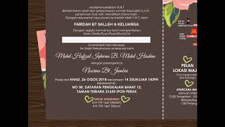 WEDDING OF RINA & IJOY (26 OGOS 2018)