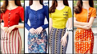 Top Rated Printed Traditional Myanmar Dresses Collection Gorgeous Myanmar Dresses