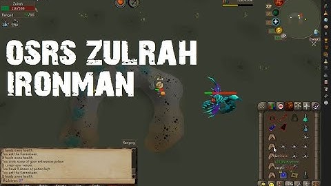 OSRS Ironman Zulrah kill - OSRS Content?!