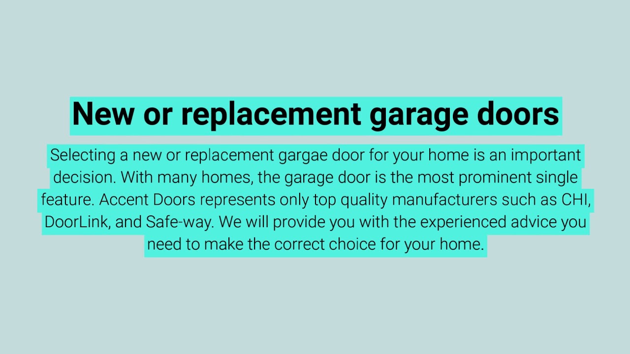 Residential Garage Door Company Kansas City YouTube