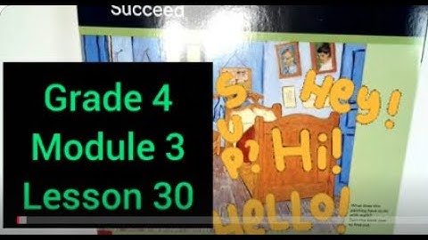 Grade 4 Module 3 Lesson 30 Succeed