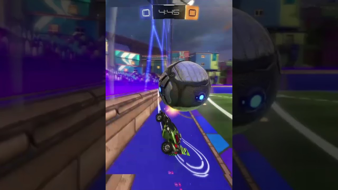 Epic Double Tap Goal in Rocket League! #shorts