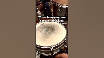 How to tune a snare like a pro!!!