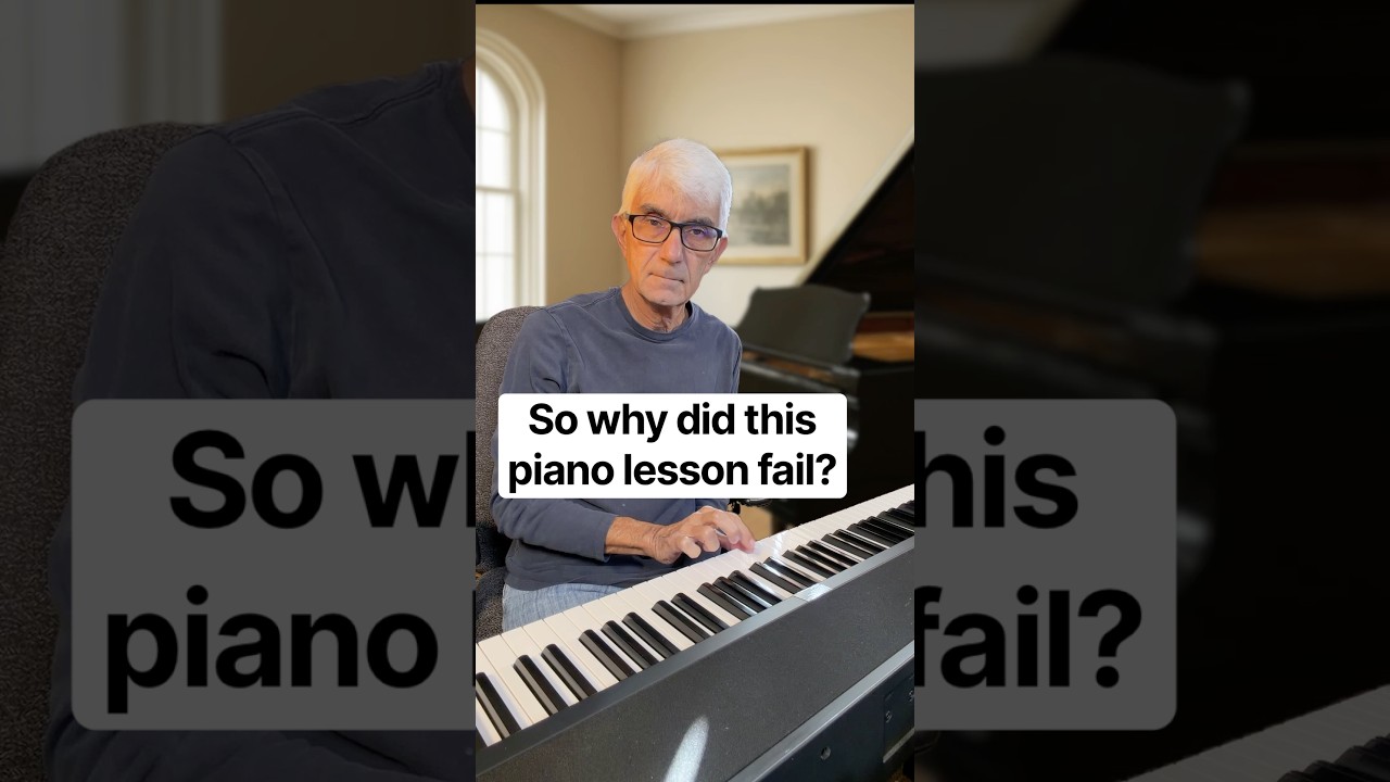 It’s subtle why this piano lesson didn’t work out, but it soonbecome obvious. #funnyshorts￼