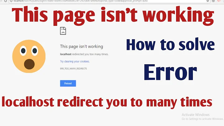 how to fix error localhost redirected you too many times when using header() | login system error