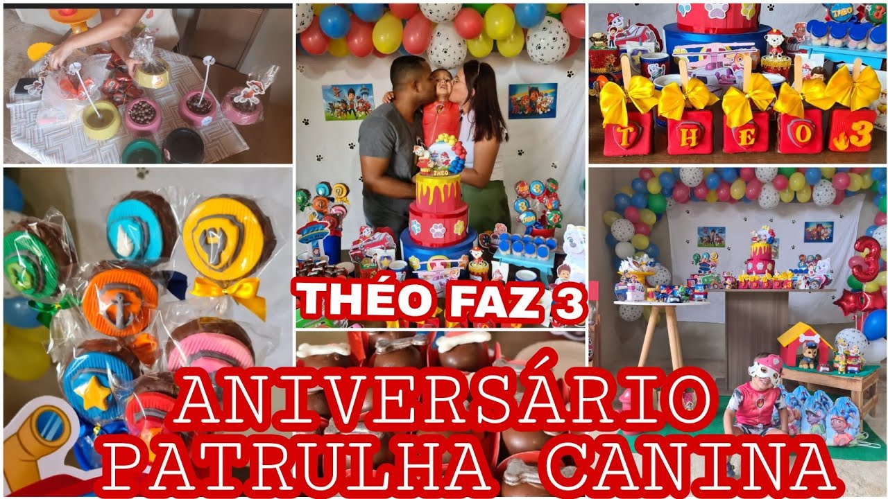 ÚLTIMOS PREPARATIVOS PARA FESTA PATRULHA CANINA|DOCES FINALIZADO + DIA DA FESTA #THÉOFAZ3