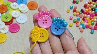 I do this and sold them all ! Amazing Recycling Idea with Button  DIY