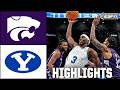 Kansas State Wildcats vs. BYU Cougars | Big 12 MBB Tournament Highlights | ESPN College Basketball