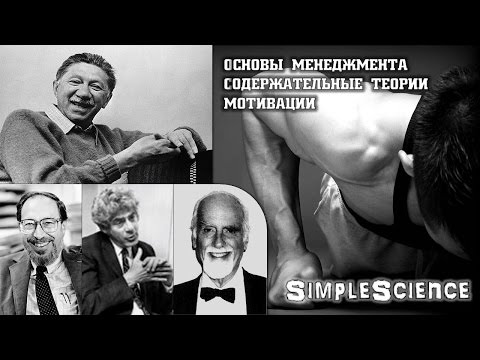 Основы менеджмента. Содержательные теории мотивации.