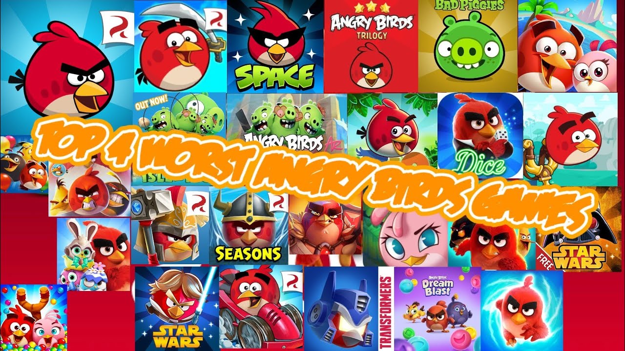 The Top 4 Worst Angry Birds Games YouTube