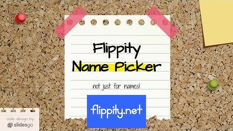 Flippity Random Name Picker