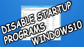 How To Disable Startup Programs in Windows 10 Tutorial
