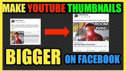 How to post or share youtube video link with large thumbnails on facebook without any website 2019