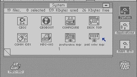 GEOS on C64 - Brief Demonstration of System Configuration Programs