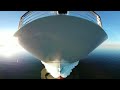 Bulbous bow of Brilliance of the Seas   360 video