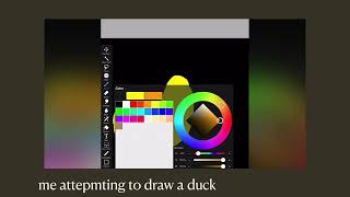 Me attepting to draw a duck its terrible xd duck meme drawing