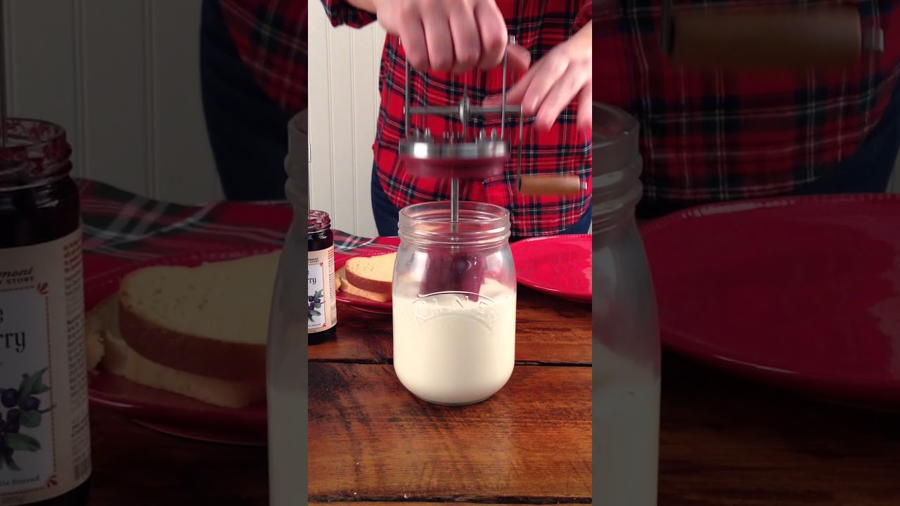 Handheld Butter Churn  Mason Jar Butter Churner