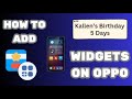 How to add widgets to your home screen on an oppo phone