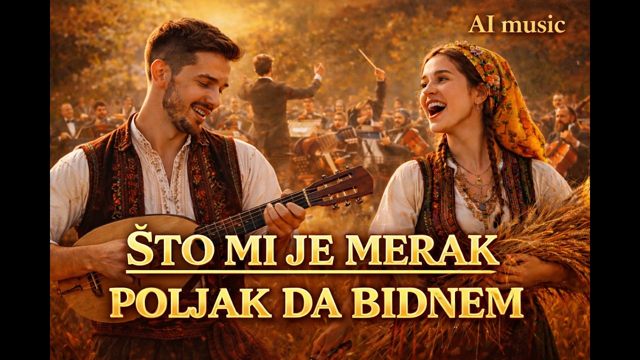 Što mi je merak poljak da bidnem – Epic Orchestral Folk Version | AI Music