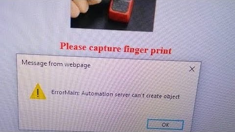 ErrorMain: Automation server can