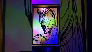 DIY Glowing Silhouette Art (Satisfying Process) #craft #diy #shortsart