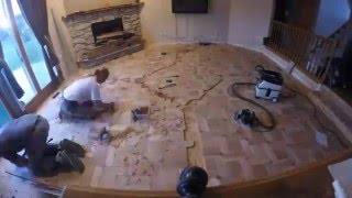 Custom Parquet Installation, Scraping, And Finishing