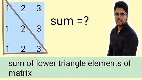 How to sum lower triangle elements of a matrix in Java