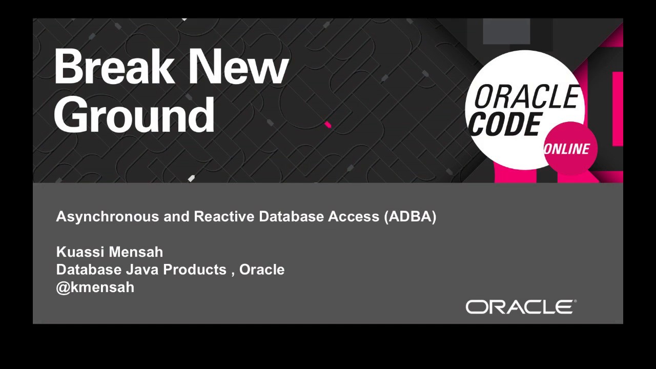 Asynchronous and Reactive Database Access - YouTube